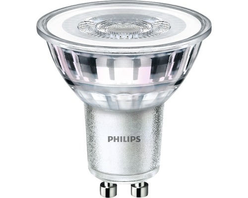 LED Reflektorlampe PAR16 klar GU10/4,6W(50W) 355 lm 2700 K warmweiss 2 Stück Philips LED Lampe GU10 Sockel