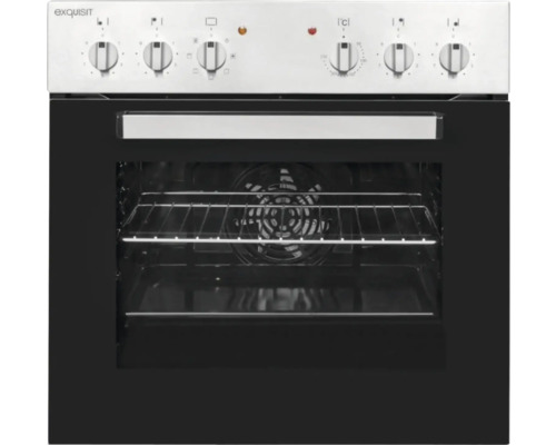 Four encastrable Exquisit avec boutons rotatifs et éclairage intérieur