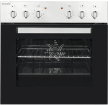 Cuisinière électrique Exquisit avec boutons rotatifs et four avec éclairage intérieur