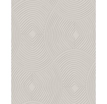 Papier peint avec motif circulaire et formes géométriques