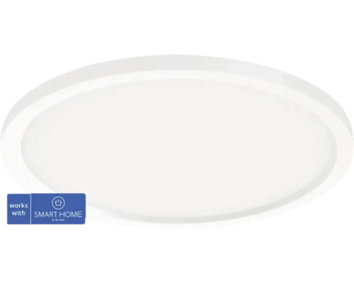 Plafonnier Philips Hue Surimu ⌀ 39.5 cm blanc - Compatible avec SMART HOME by hornbach Plafonnier blanc avec logo Smart Home