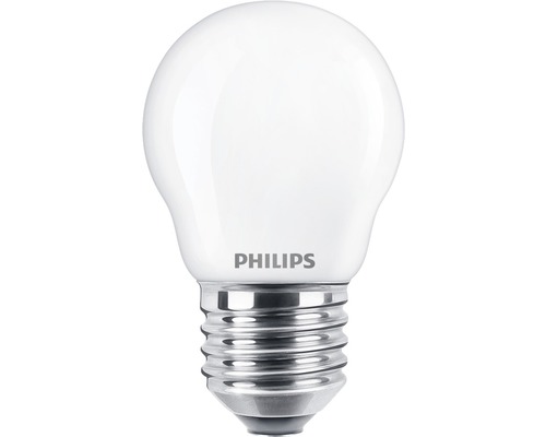 Ampoule sphérique LED mate P45 E27/2,2W(25W) 250 lm 2700 K blanc chaud