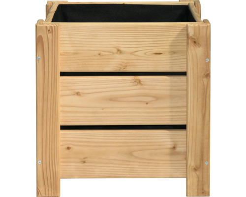 Blumenkasten Holz Douglasie 40 x 40 x 40 cm natur