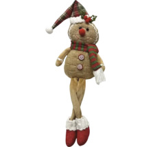 Figurine décorative en pain d''épices avec bonnet et écharpe