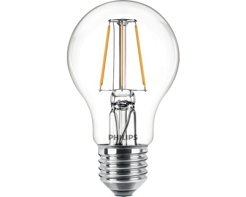 Ampoule LED A60 transparente E27/4,3W(40W) 470 lm 2700 K blanc chaud 2 pièces