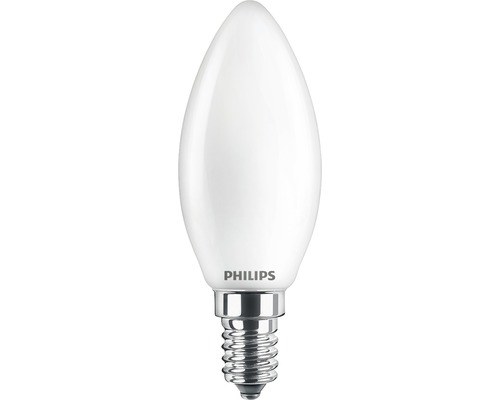 Ampoule bougie LED B35 mate E14/4,3W(40W) 470 lm 2700 K blanc chaud 2 pièces