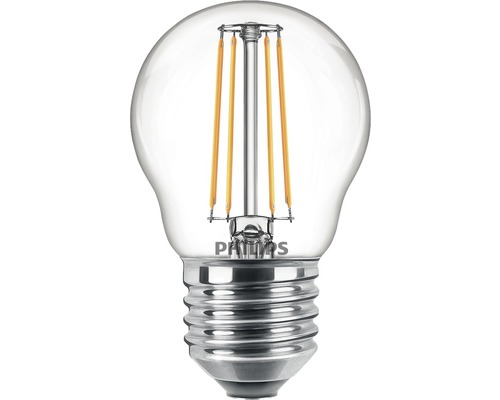 LED Tropfenlampe P45 klar E27/4,3W(40W) 470 lm 2700 K warmweiss