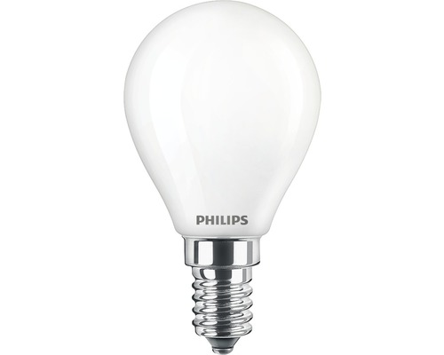 Ampoule sphérique LED mate P45 E14/4,3W(40W) 470 lm 2700 K blanc chaud 2 pièces