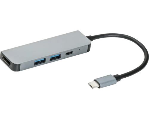 USB-C Hub mit HDMI- und USB-Anschlüssen