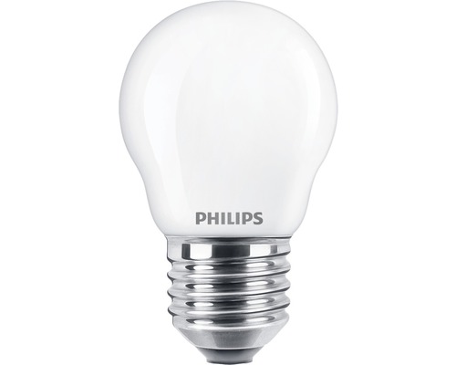 Ampoule sphérique LED mate P45 E27/4,3W(40W) 470 lm 2700 K blanc chaud