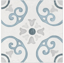 Carreau de sol décoratif à motif floral
