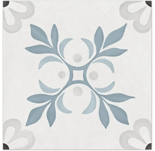 Carreau de sol décoratif avec motif floral