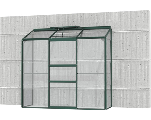 Gewächshaus zur Wandmontage mit Regalen