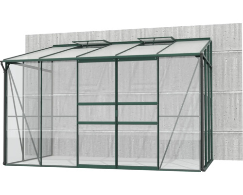Gewächshaus mit Aluminiumrahmen und Fenstern