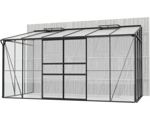 Gewächshaus mit Rahmen und Fenstern