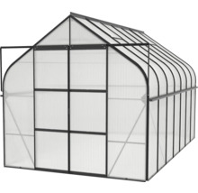 Gewächshaus mit Aluminiumrahmen und Polycarbonatplatten