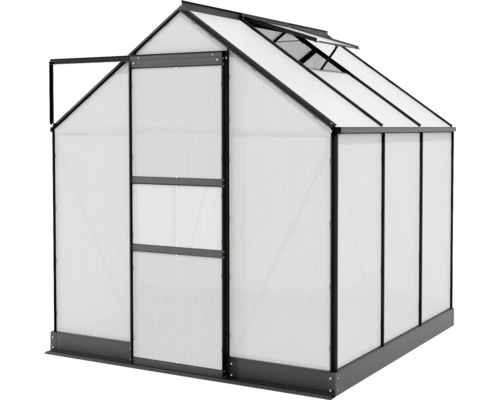 Serre avec porte et fenêtre de toit