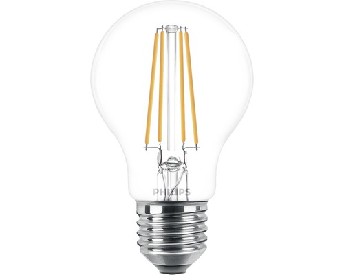 Ampoule LED A60 transparente E27/7W(60W) 806 lm 2700 K blanc chaud