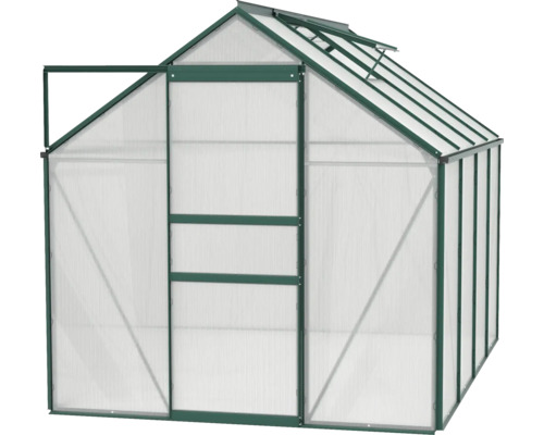Gewächshaus mit Aluminiumrahmen und Polycarbonatplatten