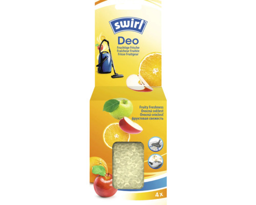 Swirl Deo Lufterfrischer für Staubsauger mit fruchtigem Duft, 4 Stück