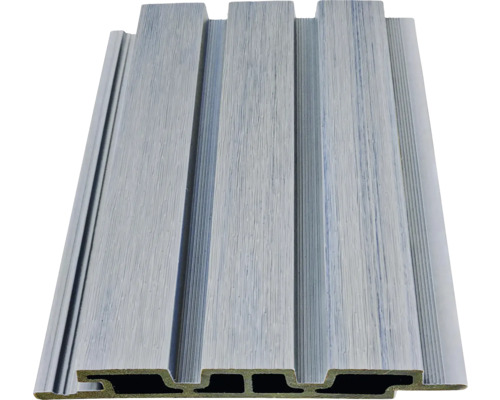Revêtement de façade en bois composite Konsta Nativo gris 24x178x2200 mm