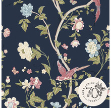 Papier peint Laura Ashley avec motif de fleurs, d''oiseaux et de papillons