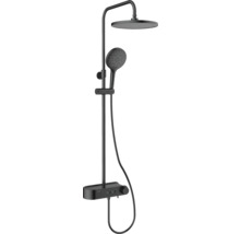 AVITAL Duschsäule inkl. Thermostat VILNIA schwarz matt