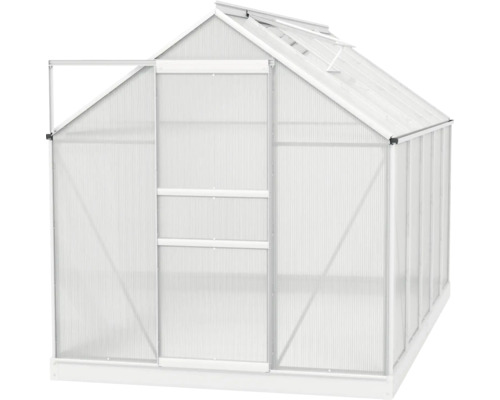 Gewächshaus mit geöffneter Tür