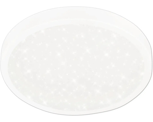LED Deckenleuchte 24W 3000 lm 4000 K HxØ 50x380 mm Runa weiss mit Sternenhimmel Runde Deckenleuchte
