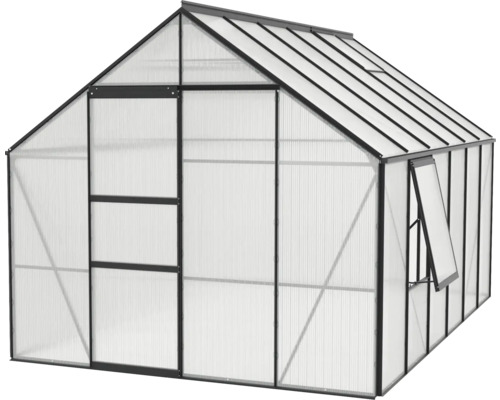 Serre avec porte et fenêtre