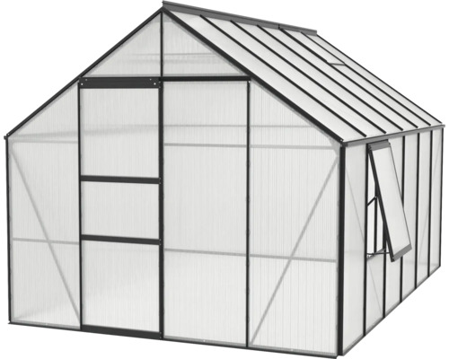 Serre avec porte et fenêtre