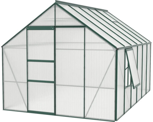 Serre avec porte et fenêtre