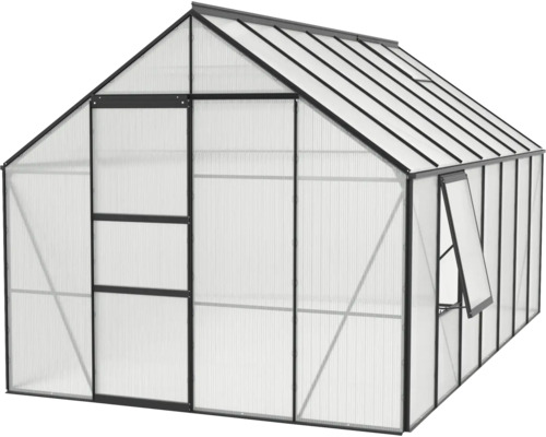 Gewächshaus mit Aluminiumrahmen und Polycarbonatplatten