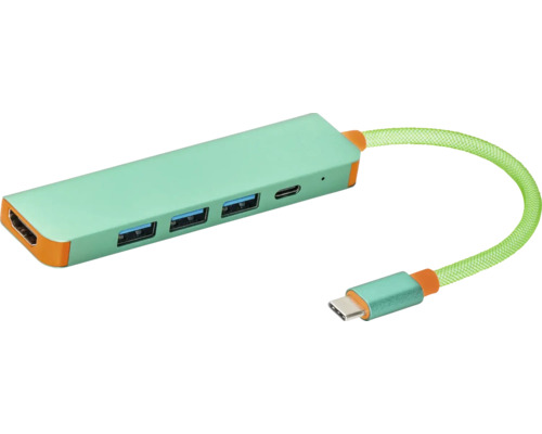 USB-C-Hub mit HDMI, USB-A und USB-C-Anschlüssen