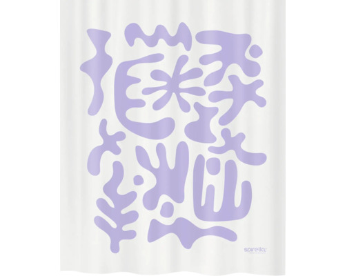 Rideau de douche avec motif abstrait