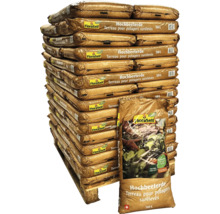 Palette de plusieurs sacs de terreau surélevé FloraSelf, 50 litres