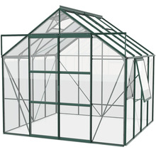 Serre Vitavia Jupiter 6700 verre de sécurité trempé 3 mm 257x258 cm émeraude