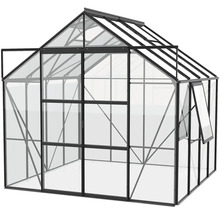 Serre Vitavia Jupiter 6700 verre de sécurité trempé 3 mm 257x258 cm noir