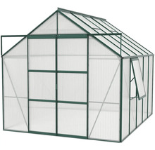 Gewächshaus mit Polycarbonatplatten und Rahmen