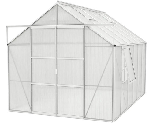 Serre avec porte et fenêtre