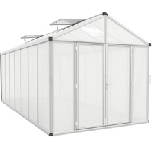 Gewächshaus Vitavia Zeus Comfort 13800 Hohlkammerplatten 10 mm mit Bodenprofil 258,4x539,6 cm Aluminium