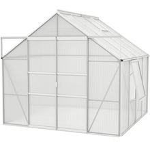 Serre Vitavia Meridian 2 6700 panneaux alvéolés 4 mm 257x258 cm alu