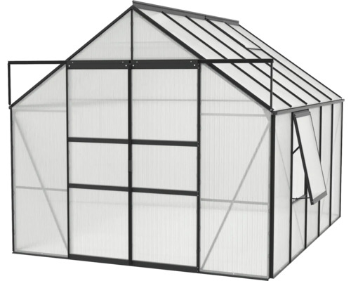 Gewächshaus mit Polycarbonatplatten und Aluminiumrahmen