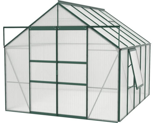 Gewächshaus mit Polycarbonatplatten und Aluminiumrahmen