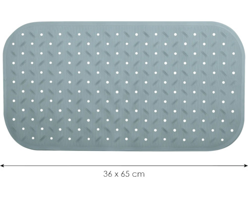 Tapis fond de baignoire MSV CLASS 36 x 65 cm bleu clair