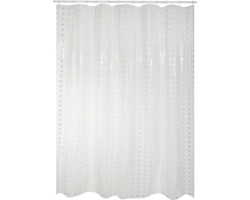 Rideau de douche à pois