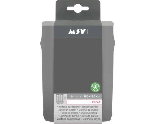 Emballage de rideau de douche MSV Romana 180x180 cm