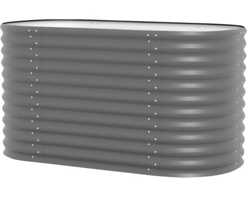 Jardinière surélevée en métal ondulé