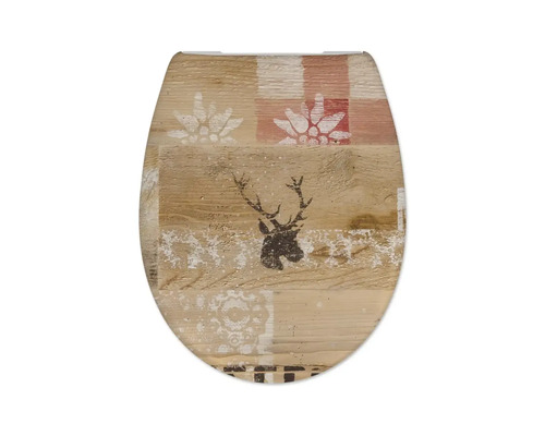 Abattant de WC avec motif de cerf