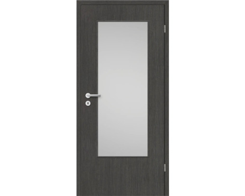 Zimmertür mit Glaseinsatz und Türklinke